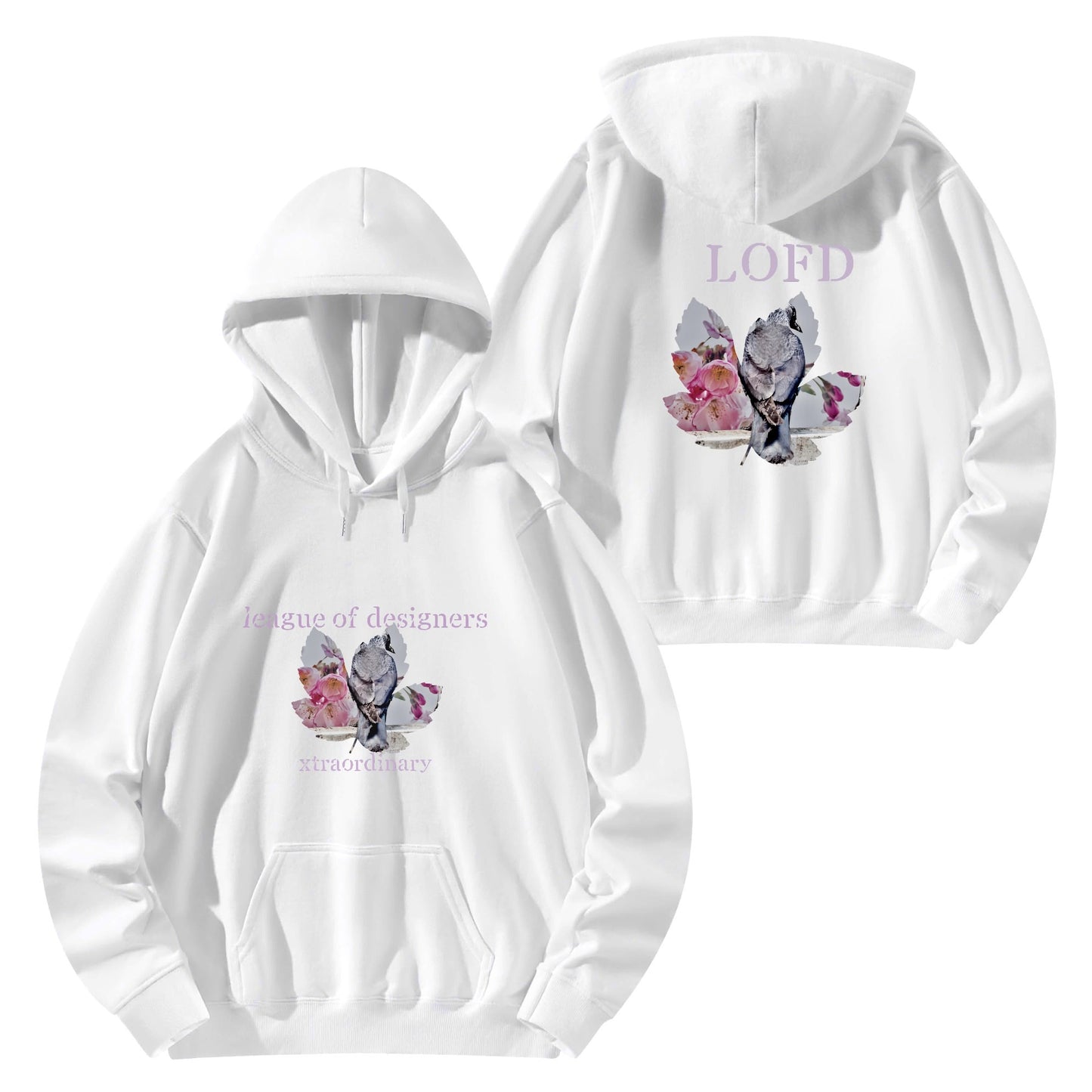 Unisex Front & Back Printing Cotton Hoodie
