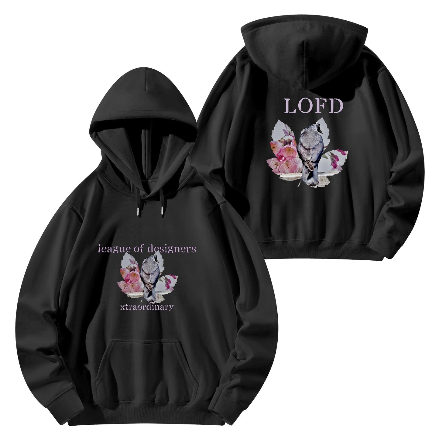 Unisex Front & Back Printing Cotton Hoodie