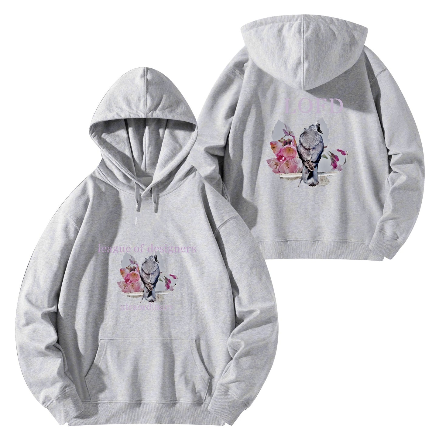 Unisex Front & Back Printing Cotton Hoodie